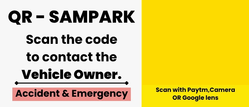 Safety Code QR Sampark Card